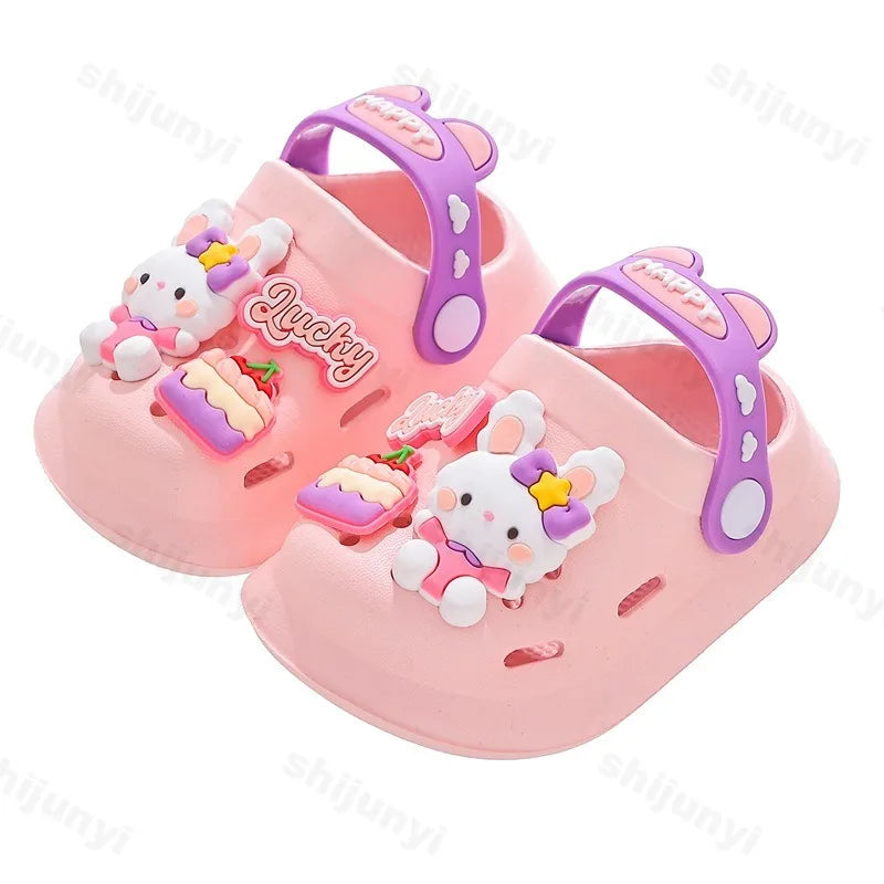 Cute Cartoon DIY Clogs for Kids - Summer Beach Slippers