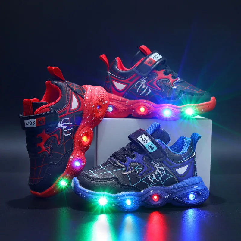 LED Casual Sneakers Red & Black