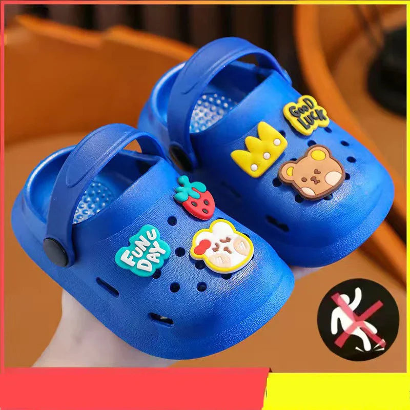 Cute Anti-Slip Cartoon Clogs for Kids