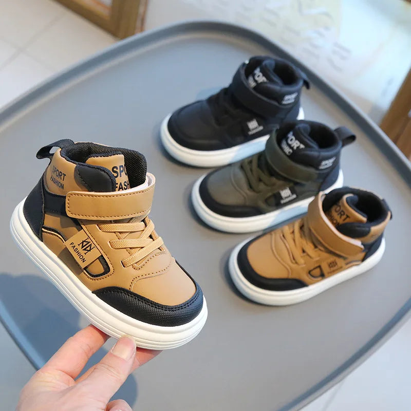 TenisBrand Kids Casual Sneakers - Stylish Hook & Loop Shoes for Boys and Girls