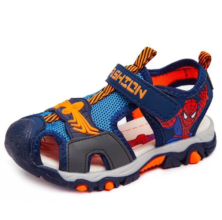 MINISOC Boys Summer Spiderman Sandals - Soft Toddler Beach Shoes