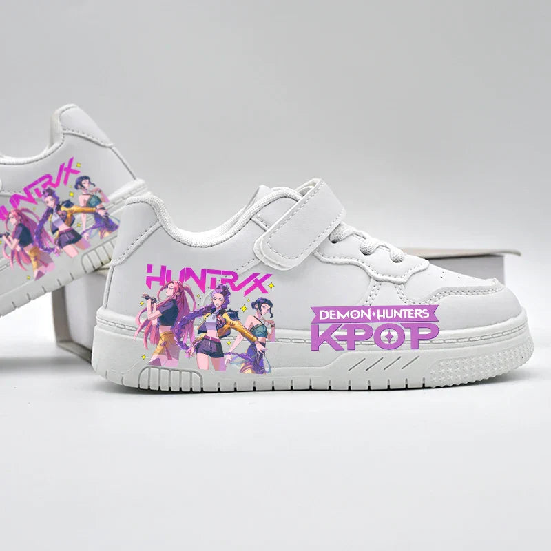 White Sport Sneakers for Kids - Breathable, Anti-Slip Casual Shoes