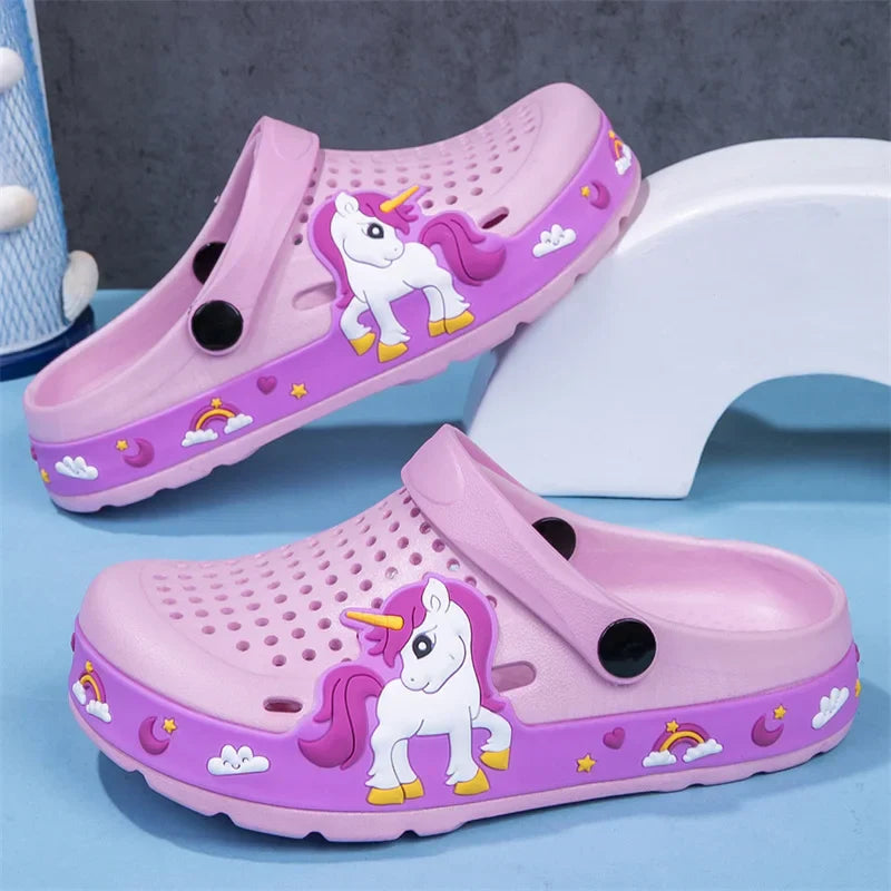 Cute Summer Kids Clogs - Girls' EVA Slippers for Indoor & Outdoor Fun