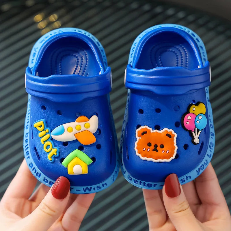 Kids Lightweight Breathable Cartoon Garden Clogs