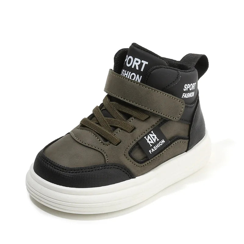 TenisBrand Kids Casual Sneakers - Stylish Hook & Loop Shoes for Boys and Girls
