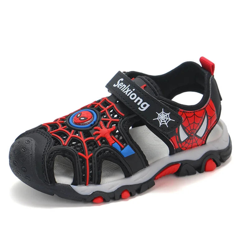 MINISOC Boys Summer Spiderman Sandals - Soft Toddler Beach Shoes