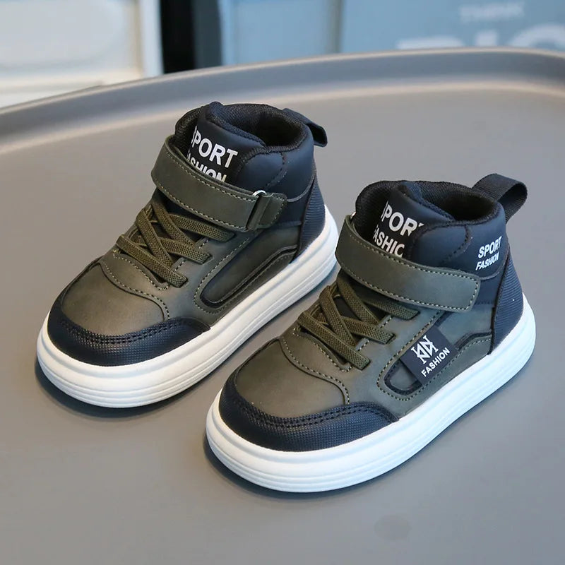 TenisBrand Kids Casual Sneakers - Stylish Hook & Loop Shoes for Boys and Girls