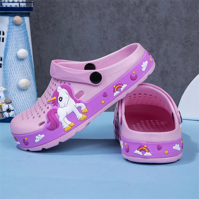 Cute Summer Kids Clogs - Girls' EVA Slippers for Indoor & Outdoor Fun