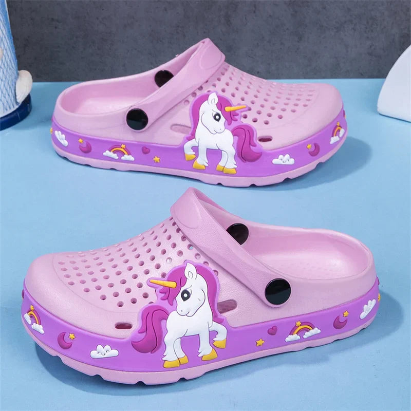 Cute Summer Kids Clogs - Girls' EVA Slippers for Indoor & Outdoor Fun