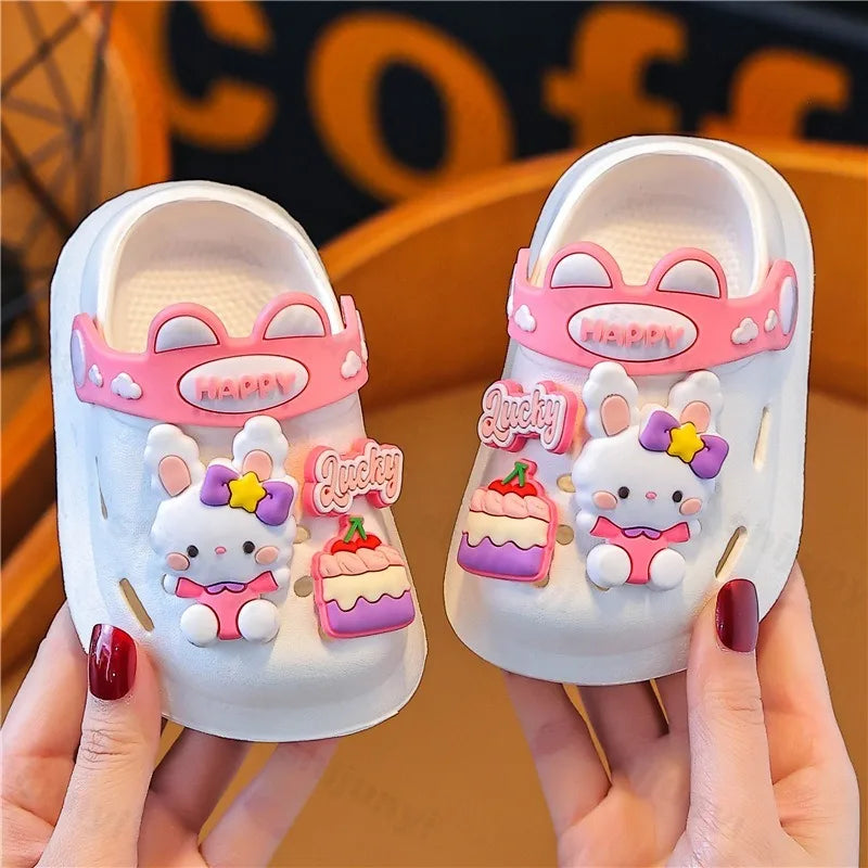 Cute Cartoon DIY Clogs for Kids - Summer Beach Slippers