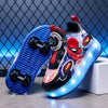 Disney Spider-Man Two Wheels Children's Led Light Roller Skate Shoes