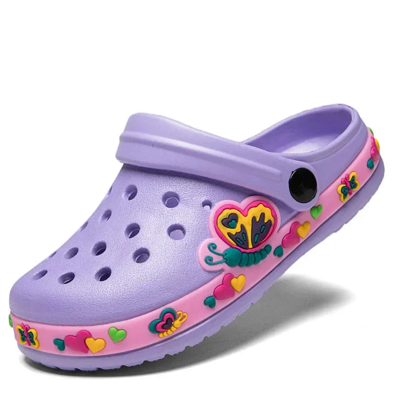 NoEnName_Null Cartoon Clogs for Kids - Breathable Summer Sandals