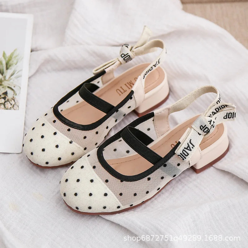 Cute Girls Leather Performance Shoes for Dance and Everyday Wear