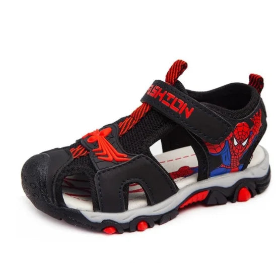 MINISOC Boys Summer Spiderman Sandals - Soft Toddler Beach Shoes