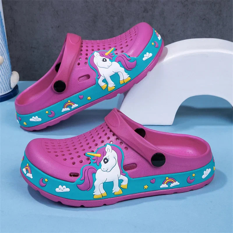 Cute Summer Kids Clogs - Girls' EVA Slippers for Indoor & Outdoor Fun
