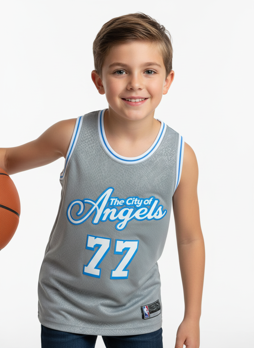 Men's #77 Los Angeles Elite Basketball Jersey - Breathable Loose Fit