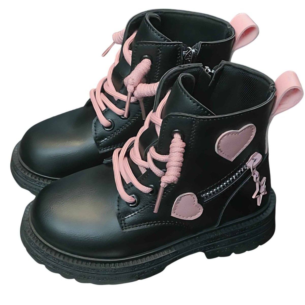 Tiny Trybe Heart Stride Boots: Comfy & Stylish Kids Ankle Boots