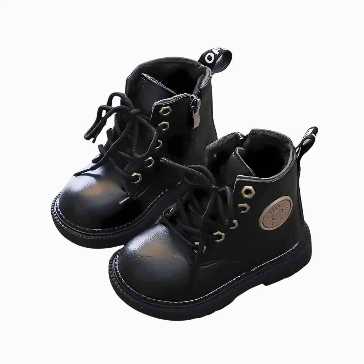 Tiny Trybe Kids' Black Bear Winter Boots - Warm & Cozy