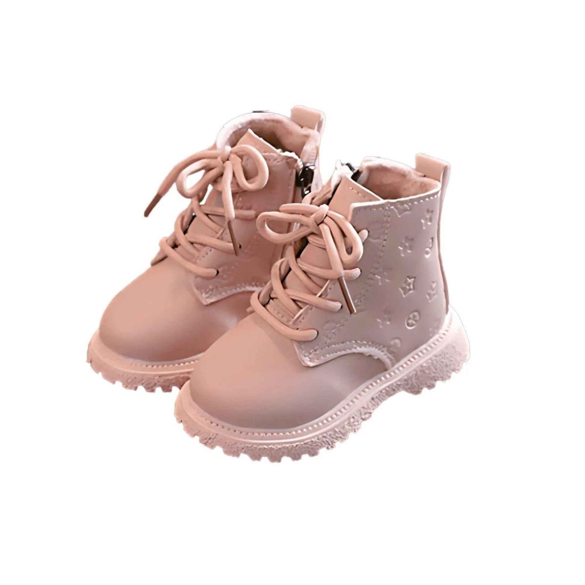 Tiny Trybe Star Glow Pink Boots - Glittery Kids Footwear
