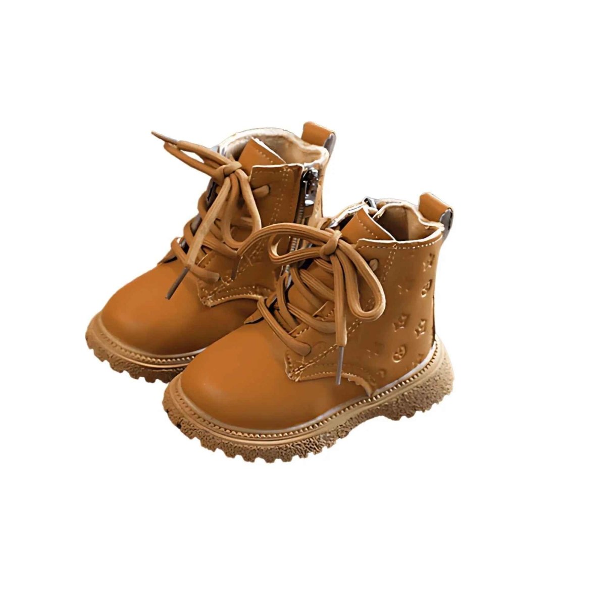 Tiny Trybe Tan Star Designer Fashion Boots - Stylish Kids' Footwear